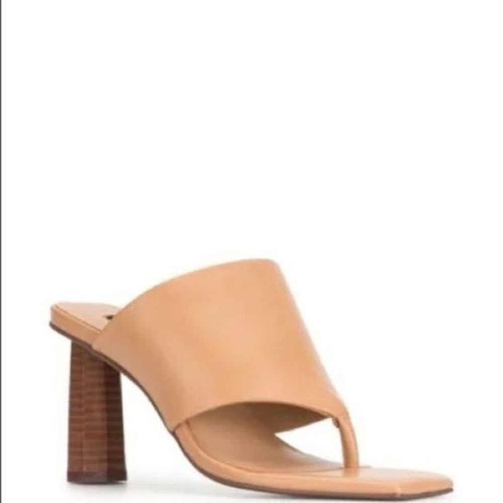 SENSO Nina Leather Heels Nude US 10.5 Chunky Heels - Picture 6 of 13